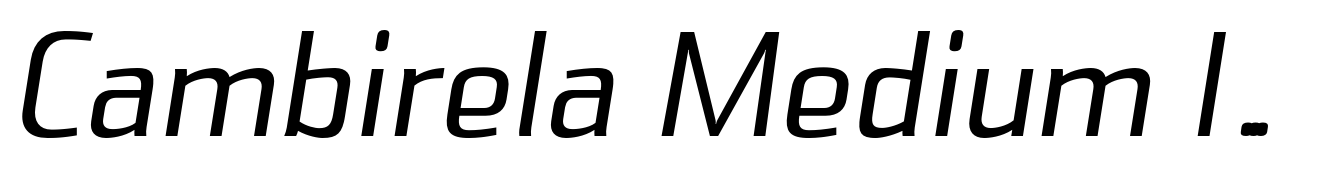 Cambirela Medium Italic